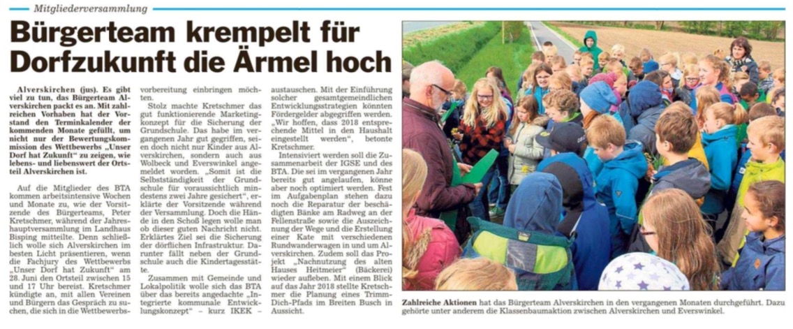 Bürgerteam krempelt die Ärmel hoch   Die Glocke vom 31.03.2017