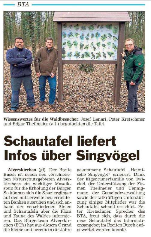 Schautafel   Die Glocke 28.02.2017